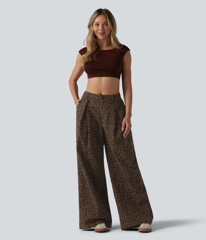 Johanna | Leopard Wide-Leg Pants