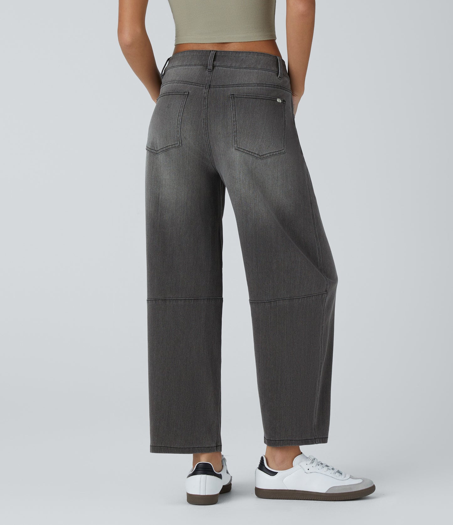 Olivia | Curved Barrel-Leg Jeans