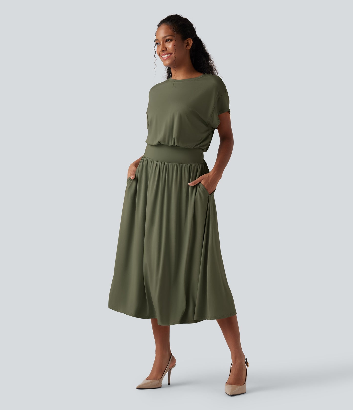 Bella | Tummy Control Shaping Midi Dress