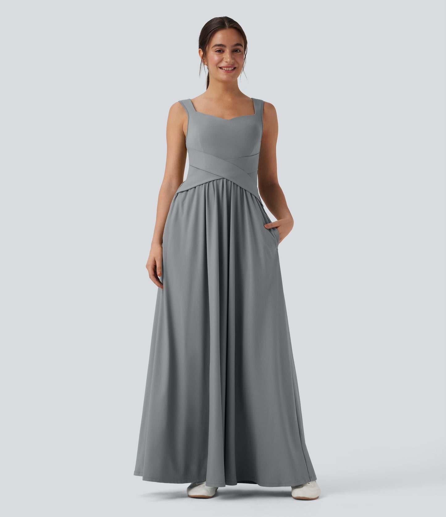 Coraline | Criss-Cross Waist Maxi Dress
