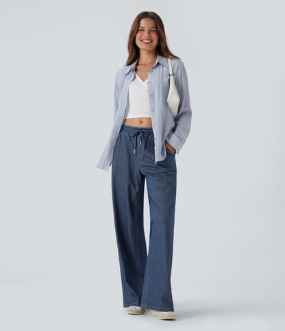 Harper | Sparkly Wide-Leg Lounge Pants