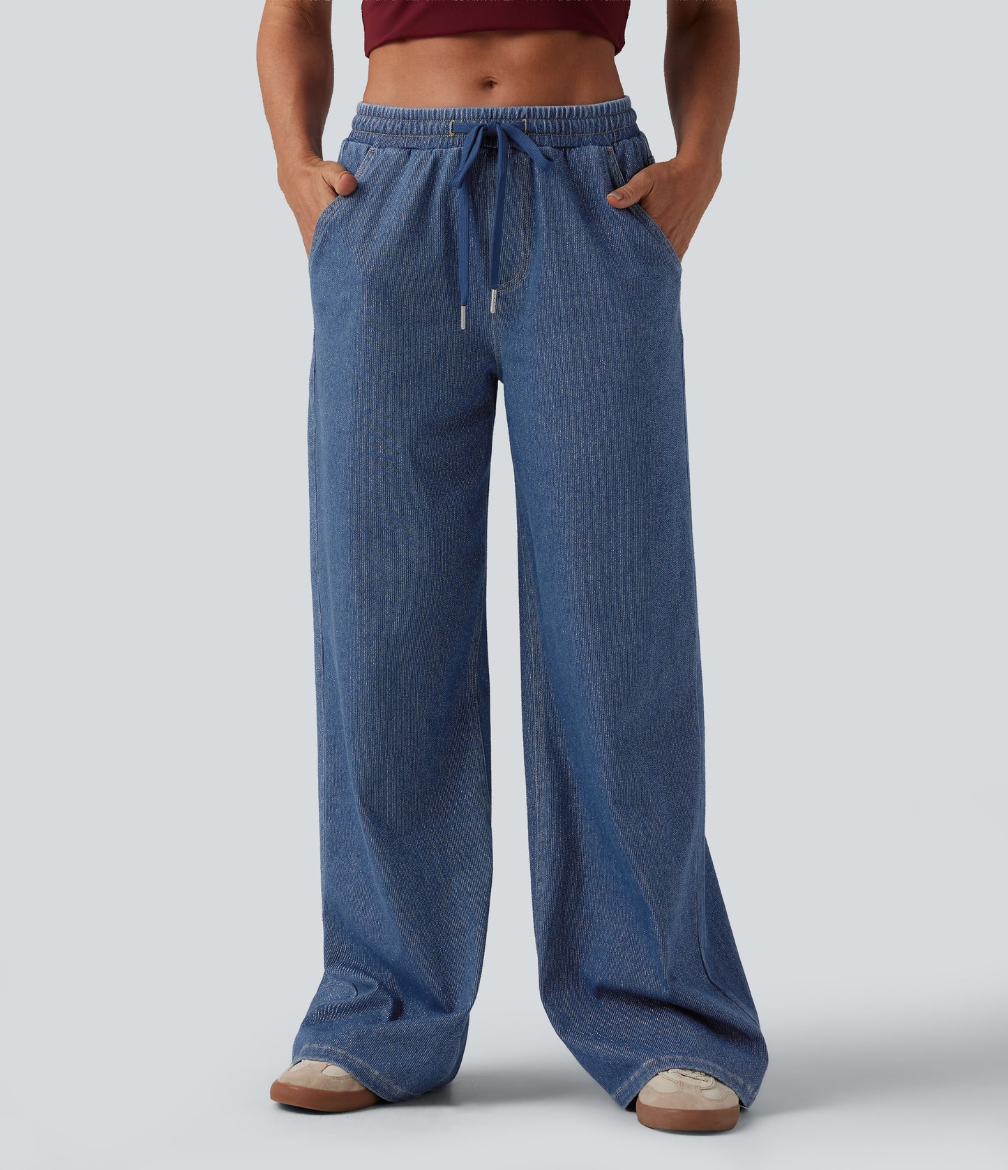 Harper | Sparkly Wide-Leg Lounge Pants