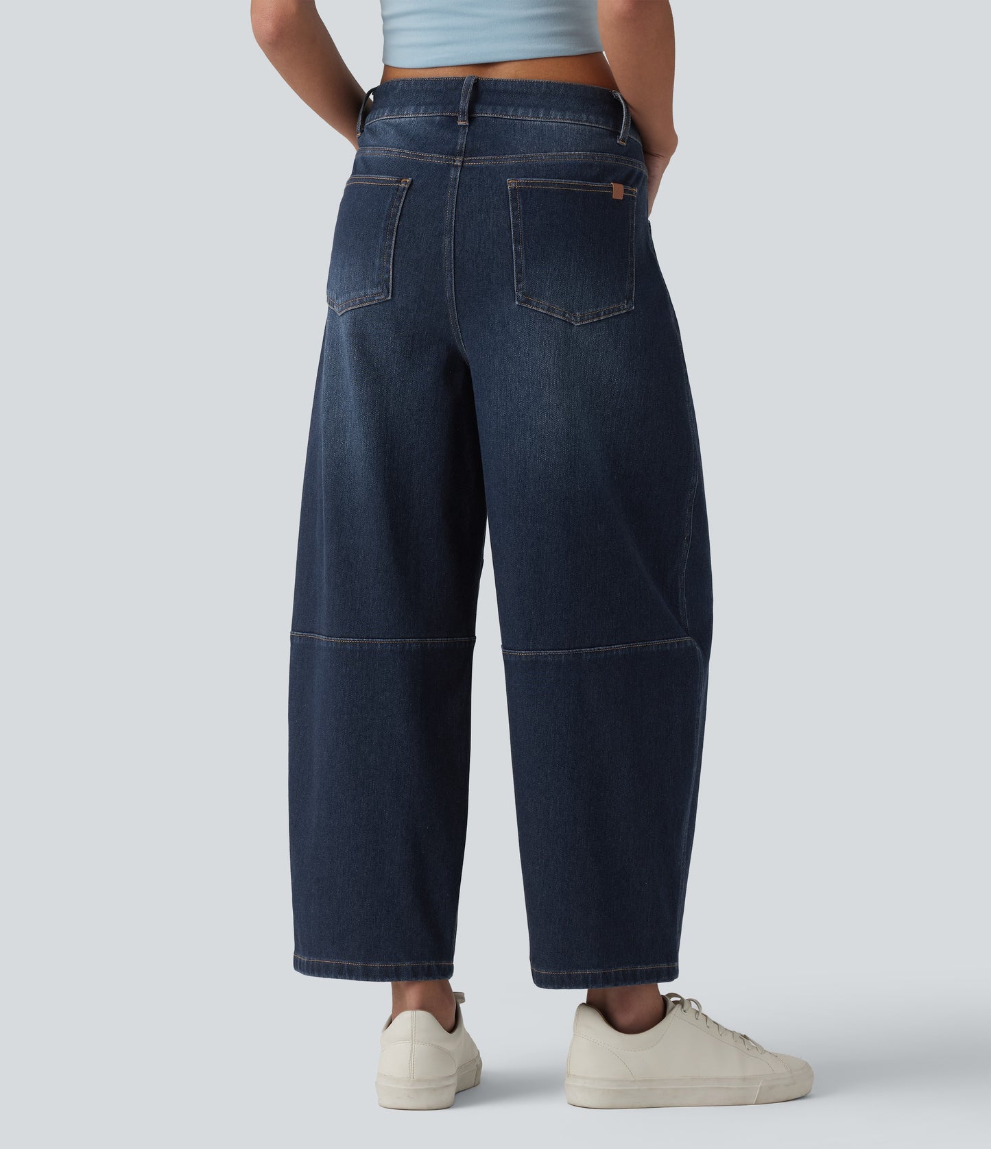 Olivia | Curved Barrel-Leg Jeans