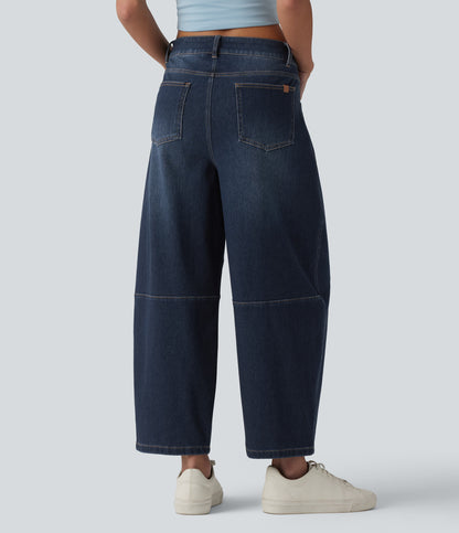 Olivia | Curved Barrel-Leg Jeans