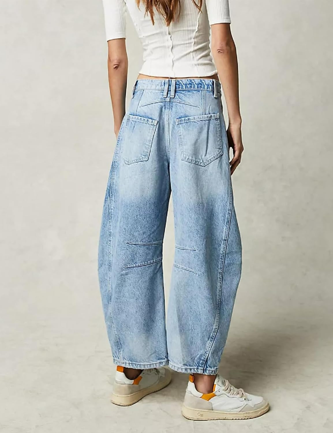 Olivia | Curved Barrel-Leg Jeans