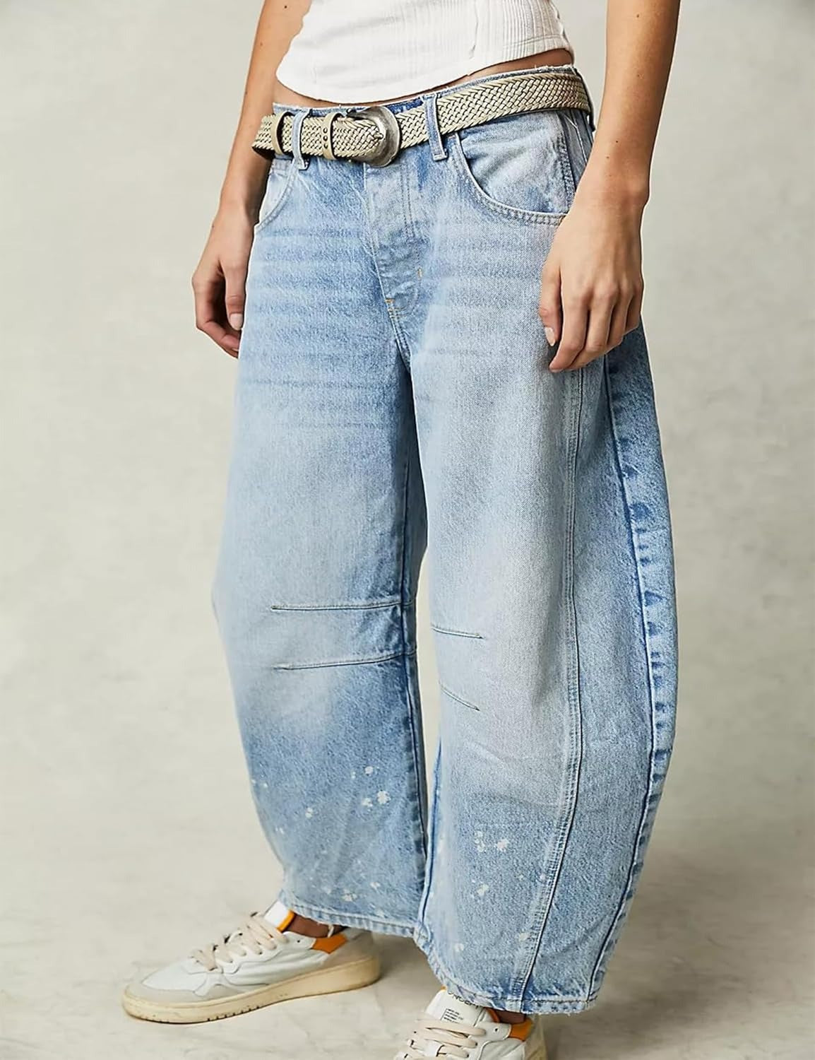 Olivia | Curved Barrel-Leg Jeans