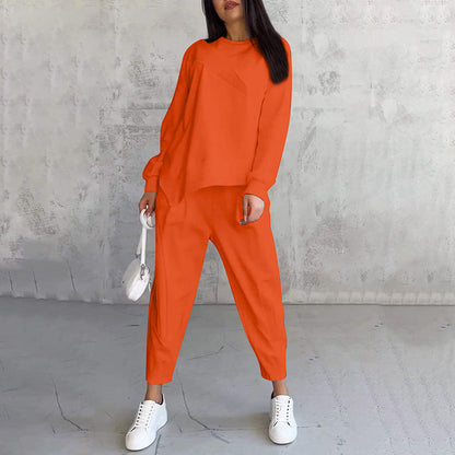 Ava | Asymmetrical Sweatshirt and Pants Set