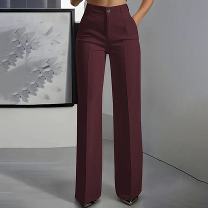Josie | High-Waisted Wide-Leg Tailored Trousers