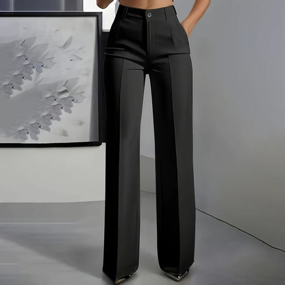 Josie | High-Waisted Wide-Leg Tailored Trousers
