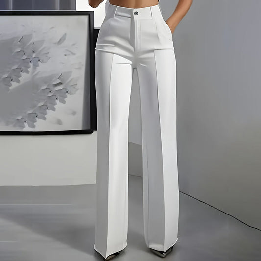 Josie | High-Waisted Wide-Leg Tailored Trousers