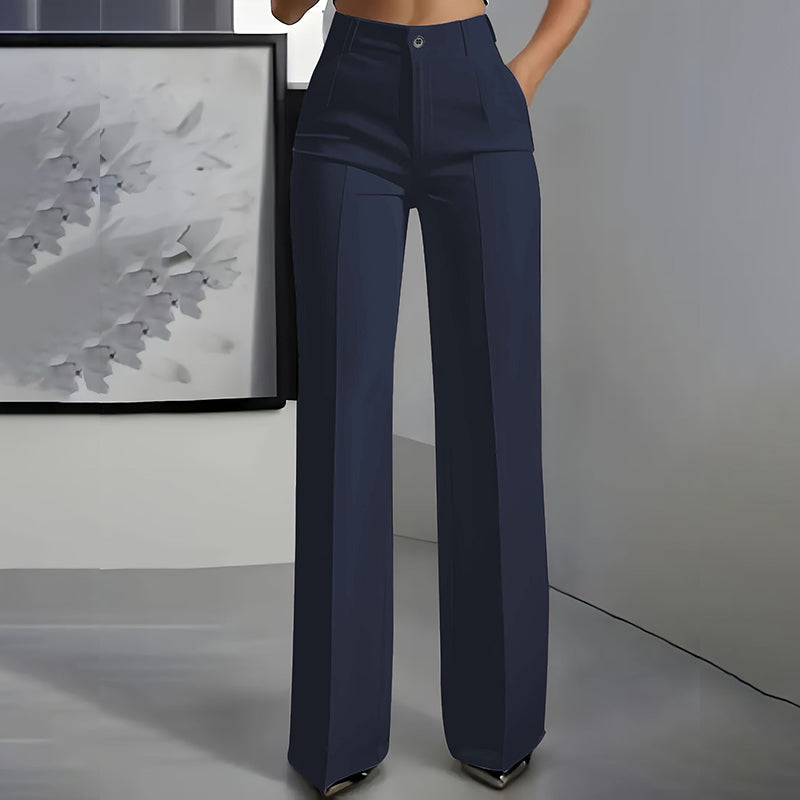 Josie | High-Waisted Wide-Leg Tailored Trousers