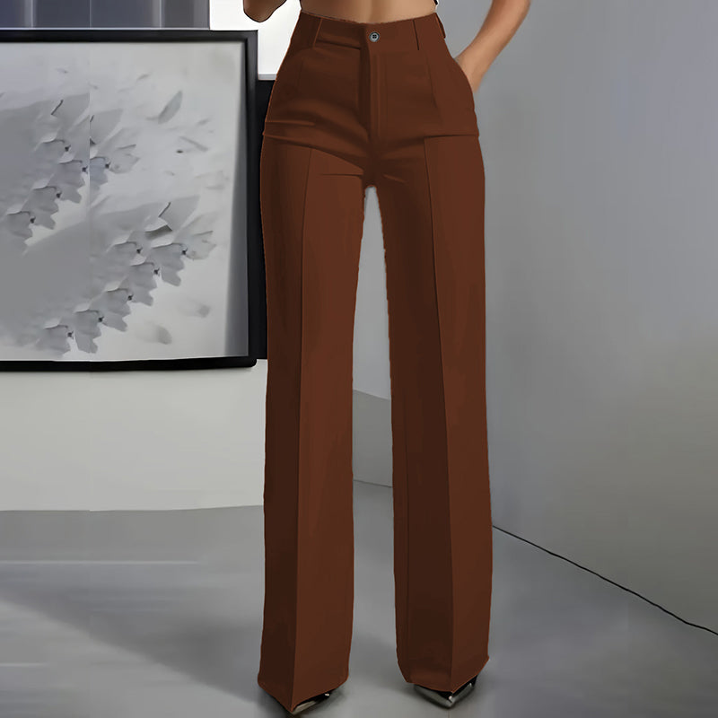 Josie | High-Waisted Wide-Leg Tailored Trousers