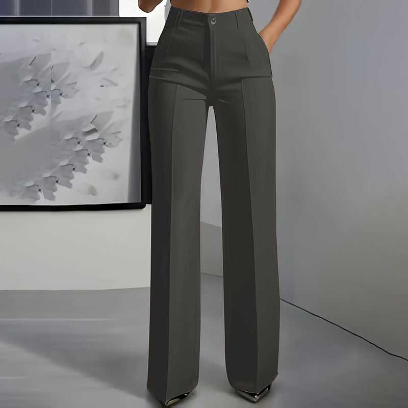 Josie | High-Waisted Wide-Leg Tailored Trousers