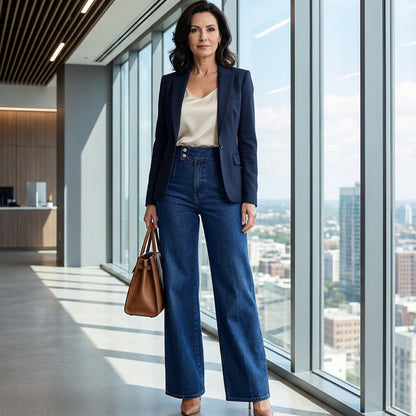 Emilia | High-Waisted Wide-Leg Jeans