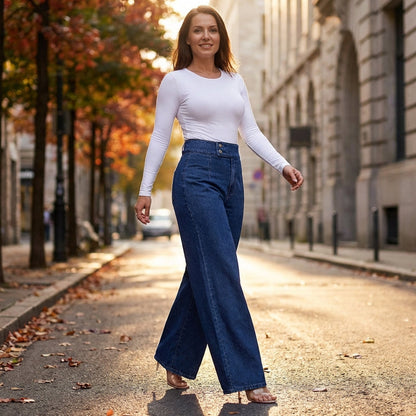 Emilia | High-Waisted Wide-Leg Jeans