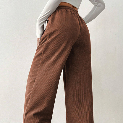 Jillian | Corduroy Wide-Leg Drawstring Pants